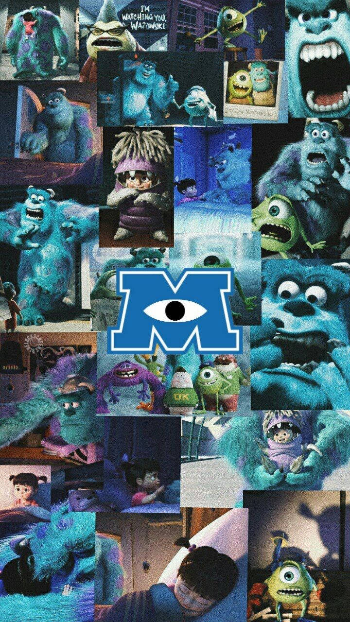 Monsters Inc Collage Wallpaper