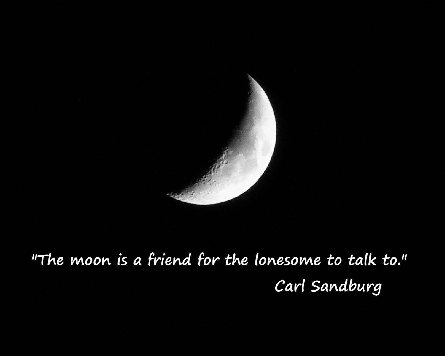 Moon Quotes Carl Sandburg Wallpaper