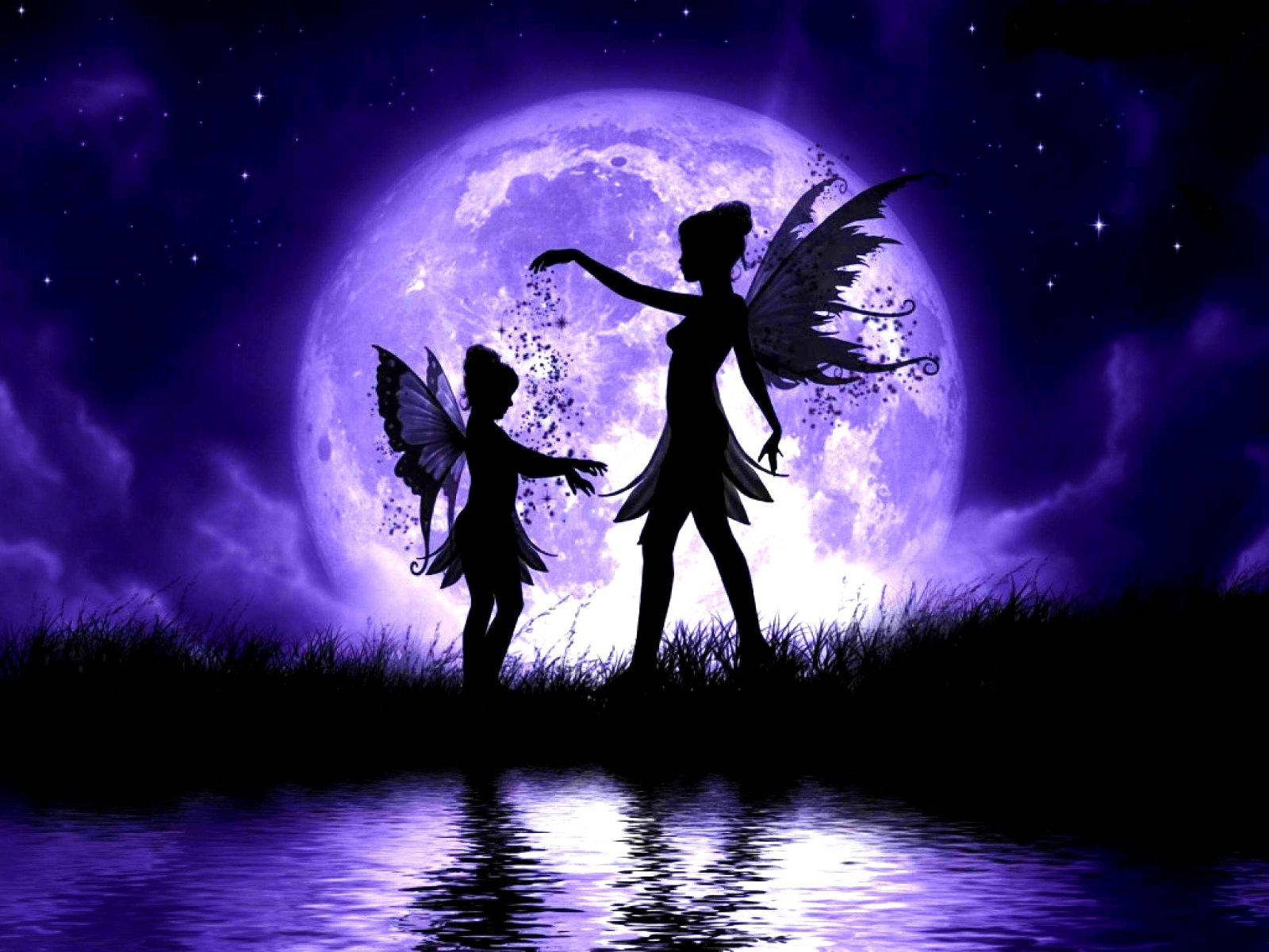 Moonlight Fairy Angel Wallpaper