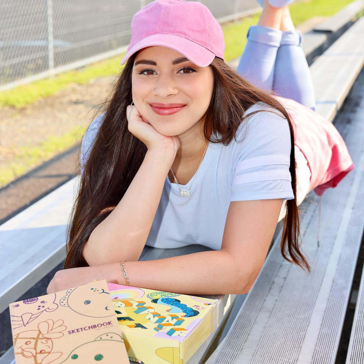 Moriah Elizabeth On Bleachers Wallpaper