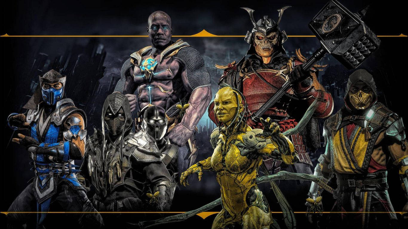 Mortal Kombat 11 Fighters Poster Wallpaper