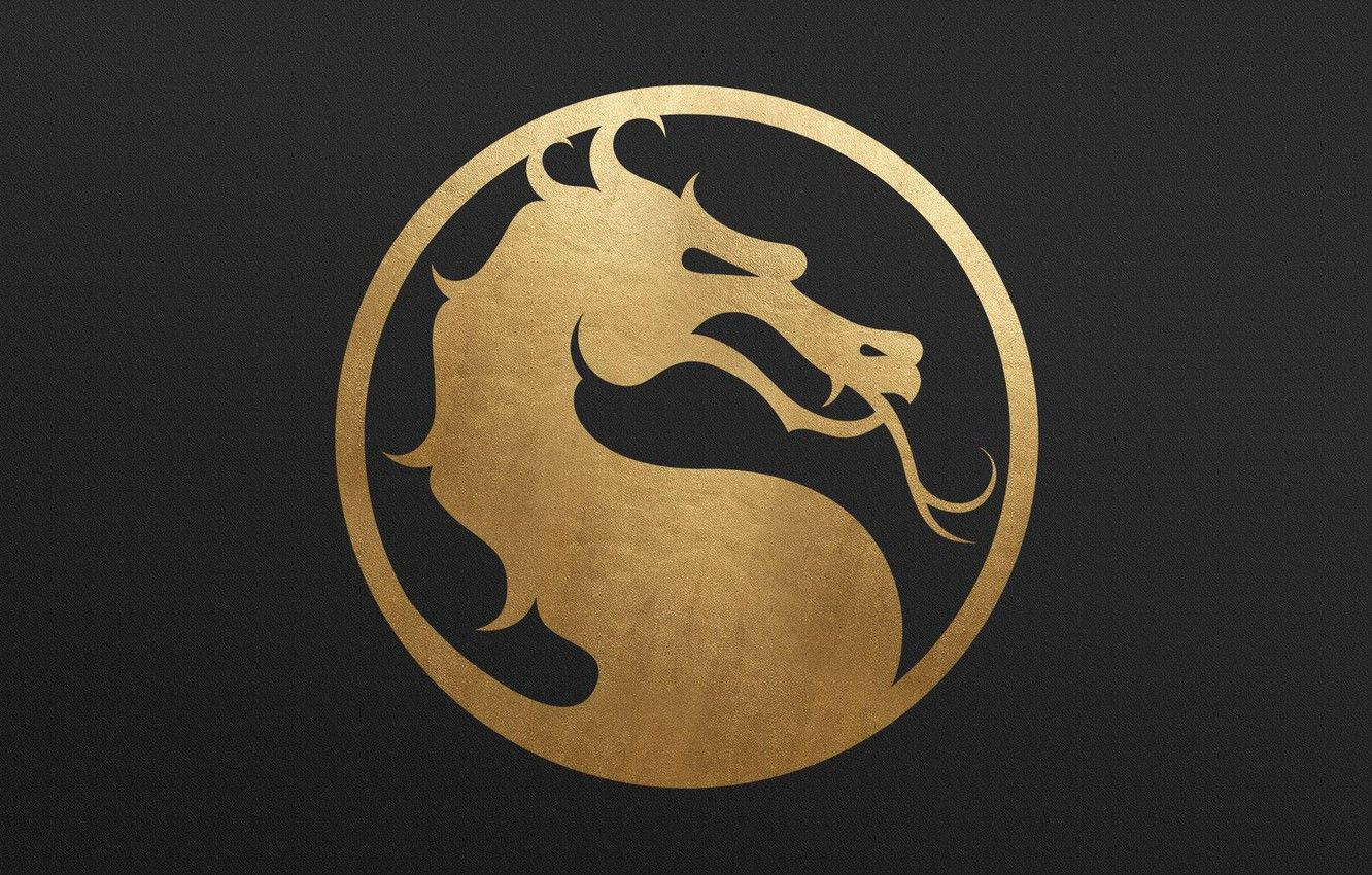 Mortal Kombat 11 Gold Dragon Logo Wallpaper