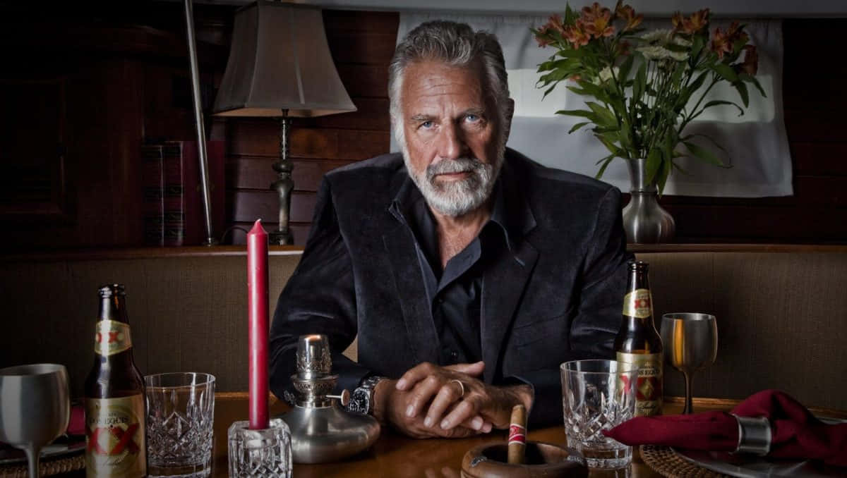 Most Interesting Man Dos Equis Dinner Setting Wallpaper