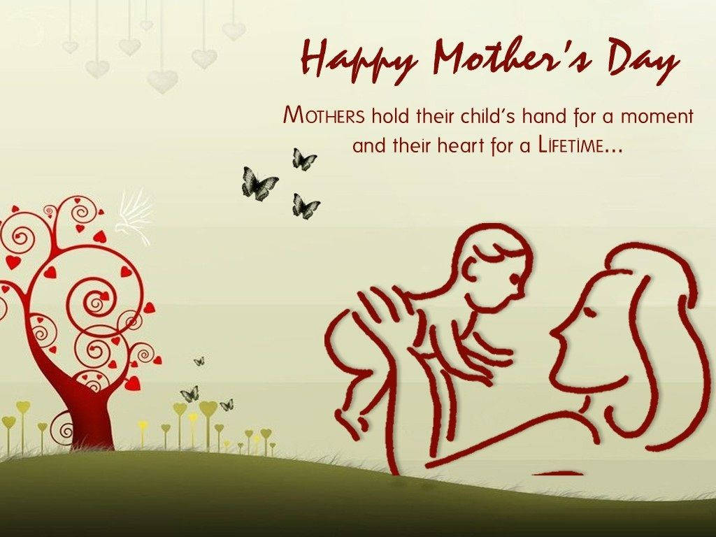 Mothers Day Simple Art Wallpaper