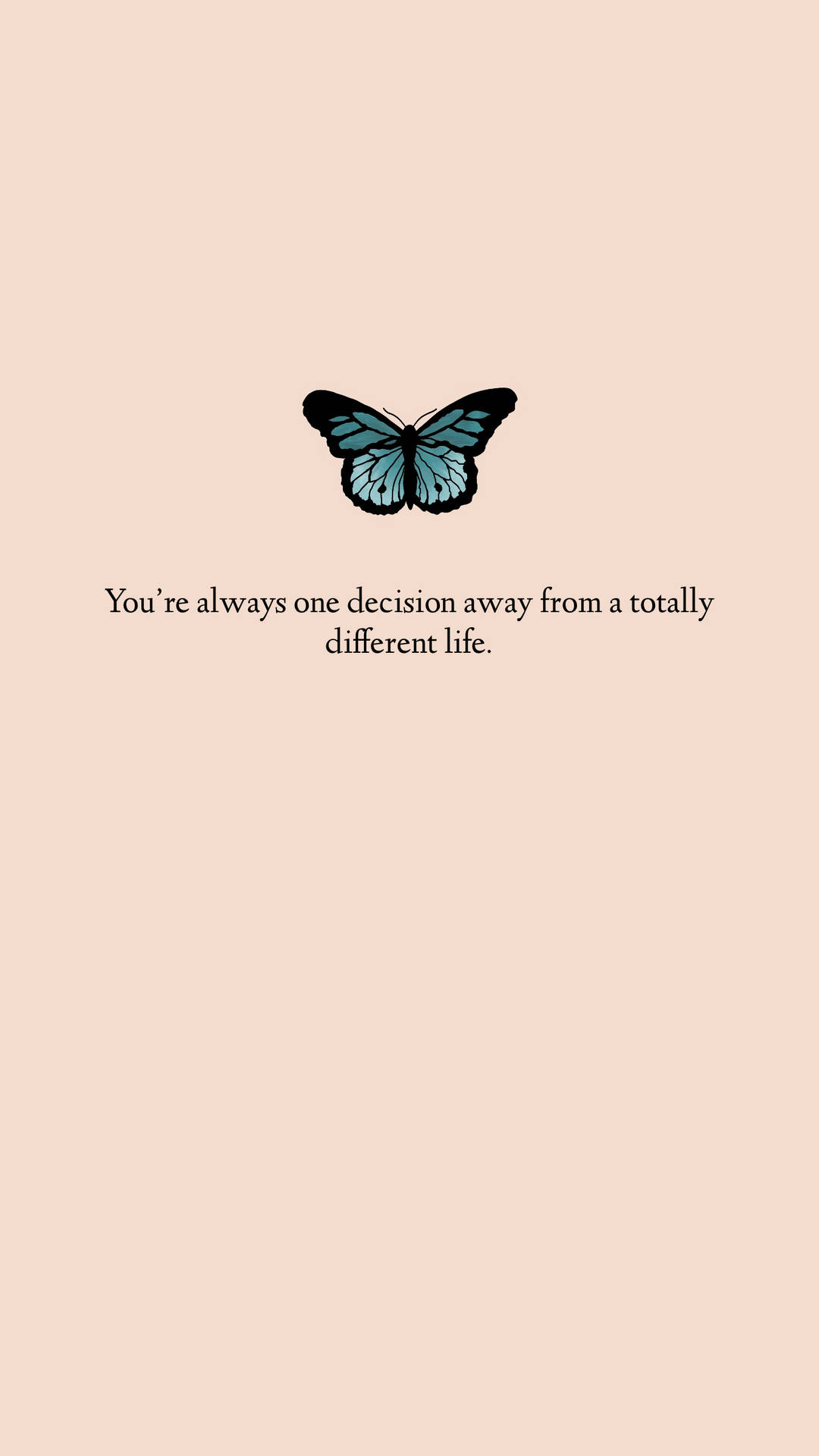 Motivational Quote On Decisions Wallpaper