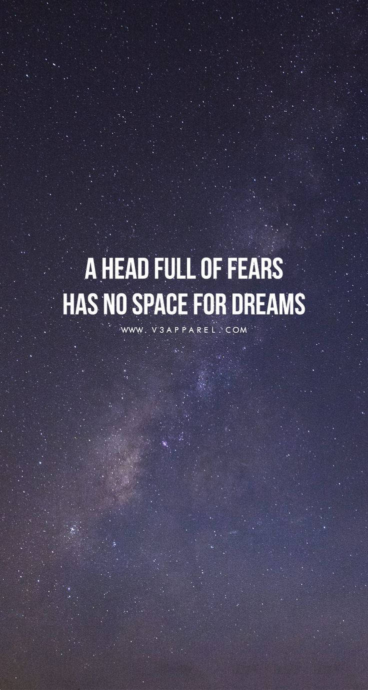 Motivational Quotes For Fear Iphone Wallpaper