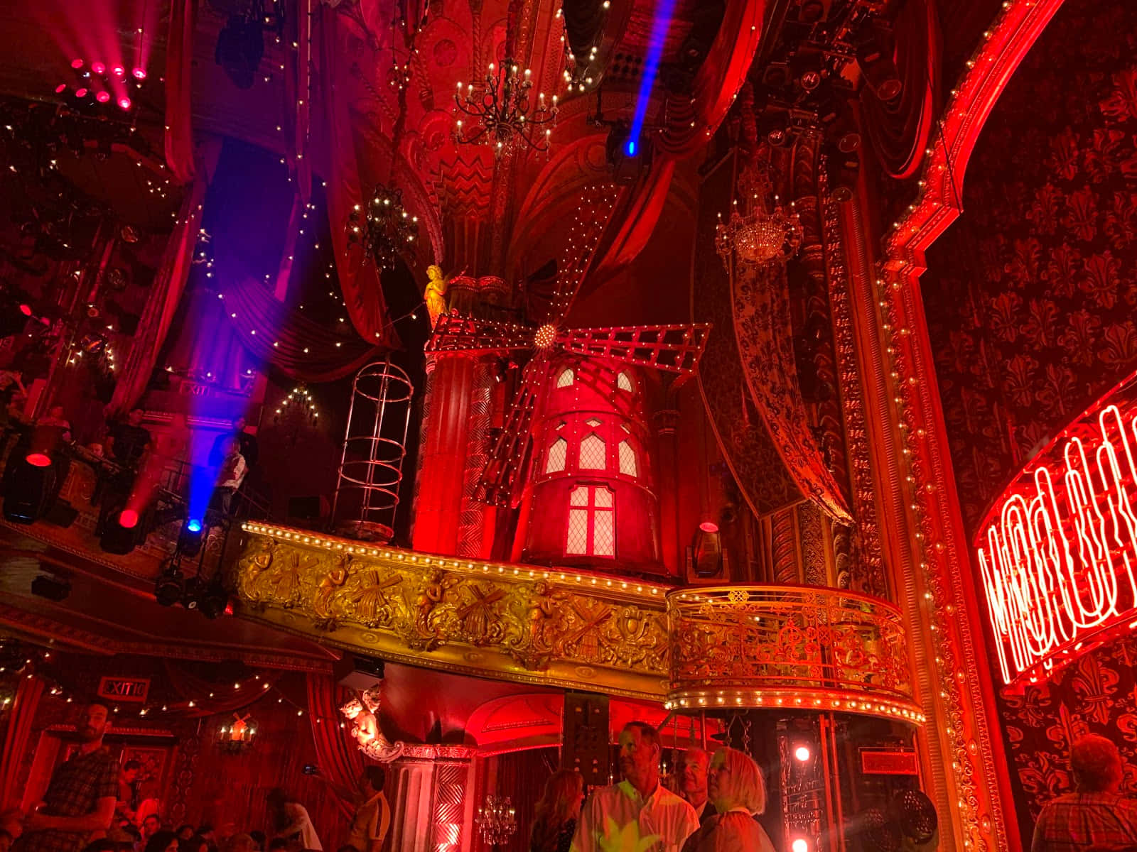 Moulin Rouge Interior Opulence Wallpaper