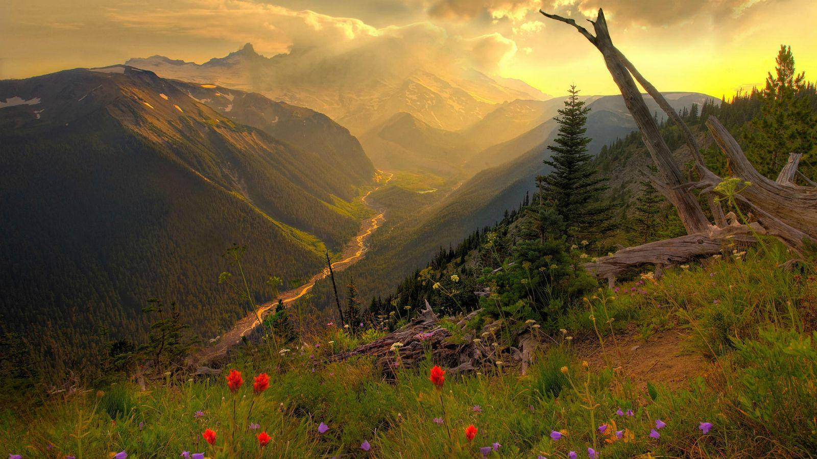 Mountain Trail Full Hd 1600x900 Wallpaper