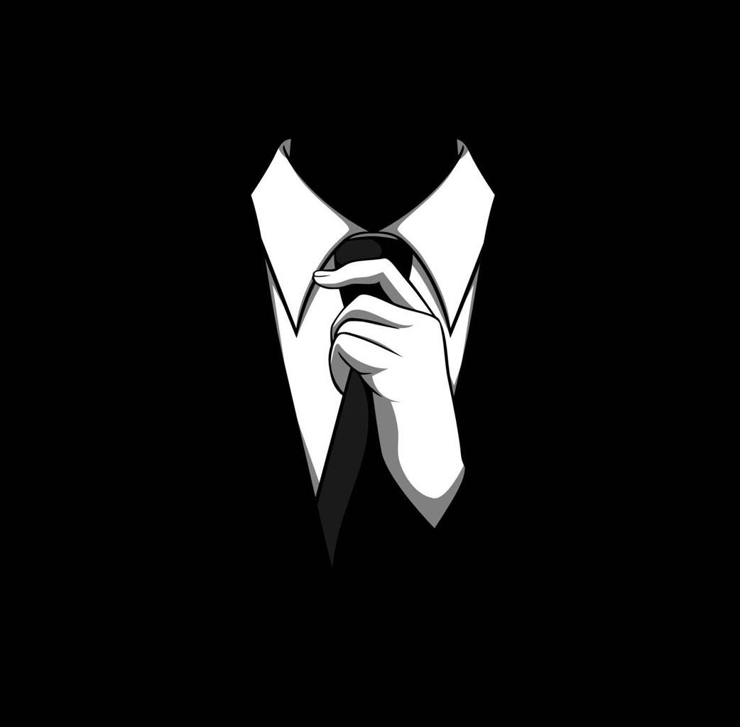 Mr. Anonymous Wearing Coat Cool Black Background Wallpaper
