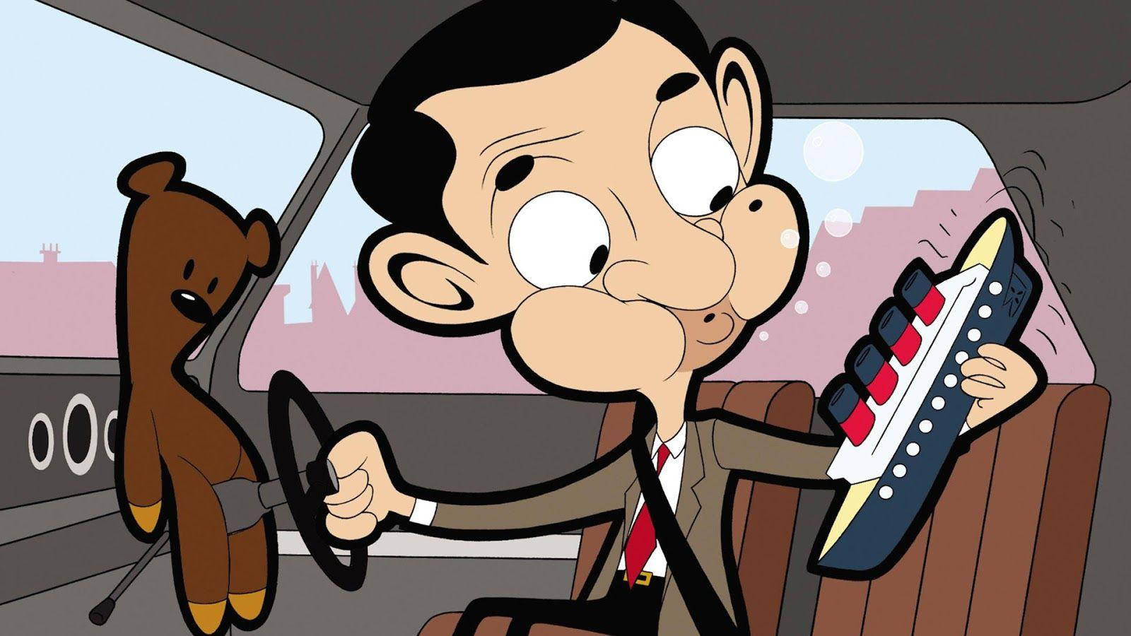 Mr. Bean Cartoon Toy Ship Wallpaper
