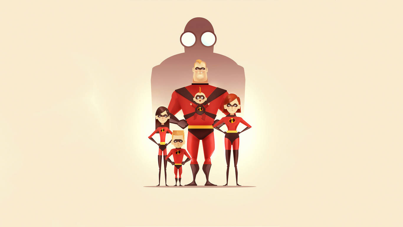 Mr. Incredible Simple Art Wallpaper