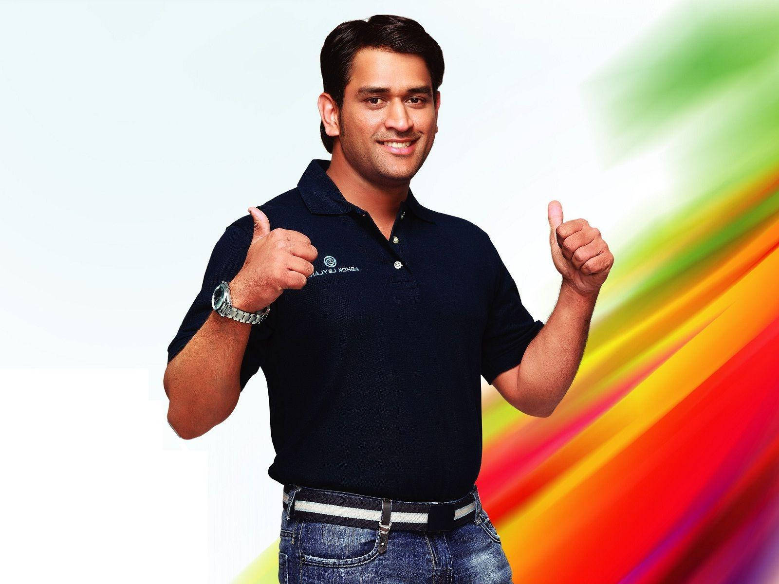 Ms Dhoni Professional Cricketer Wallpaper
