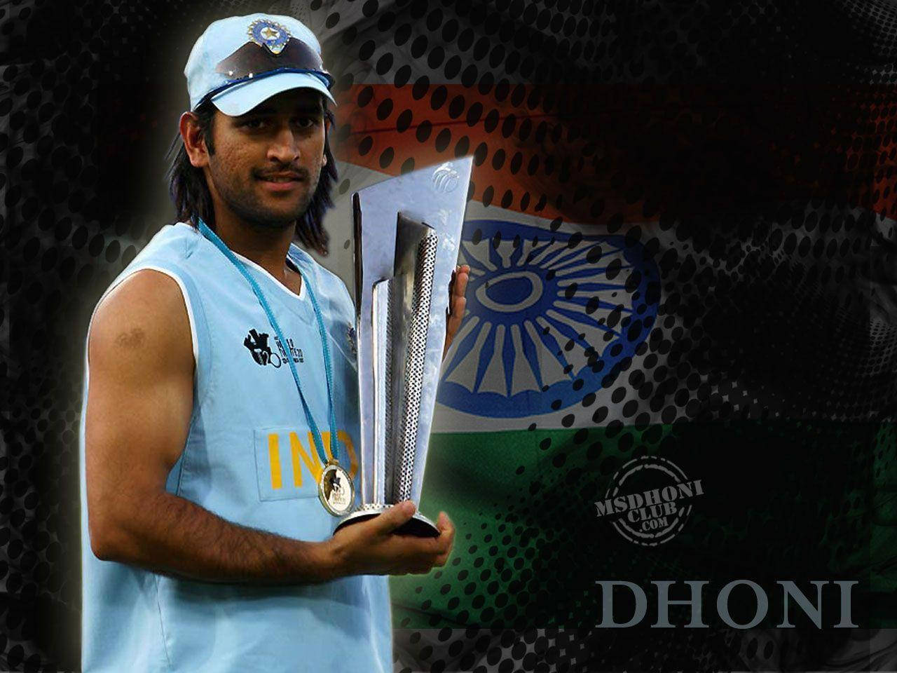 Ms Dhoni T20 World Cup Wallpaper