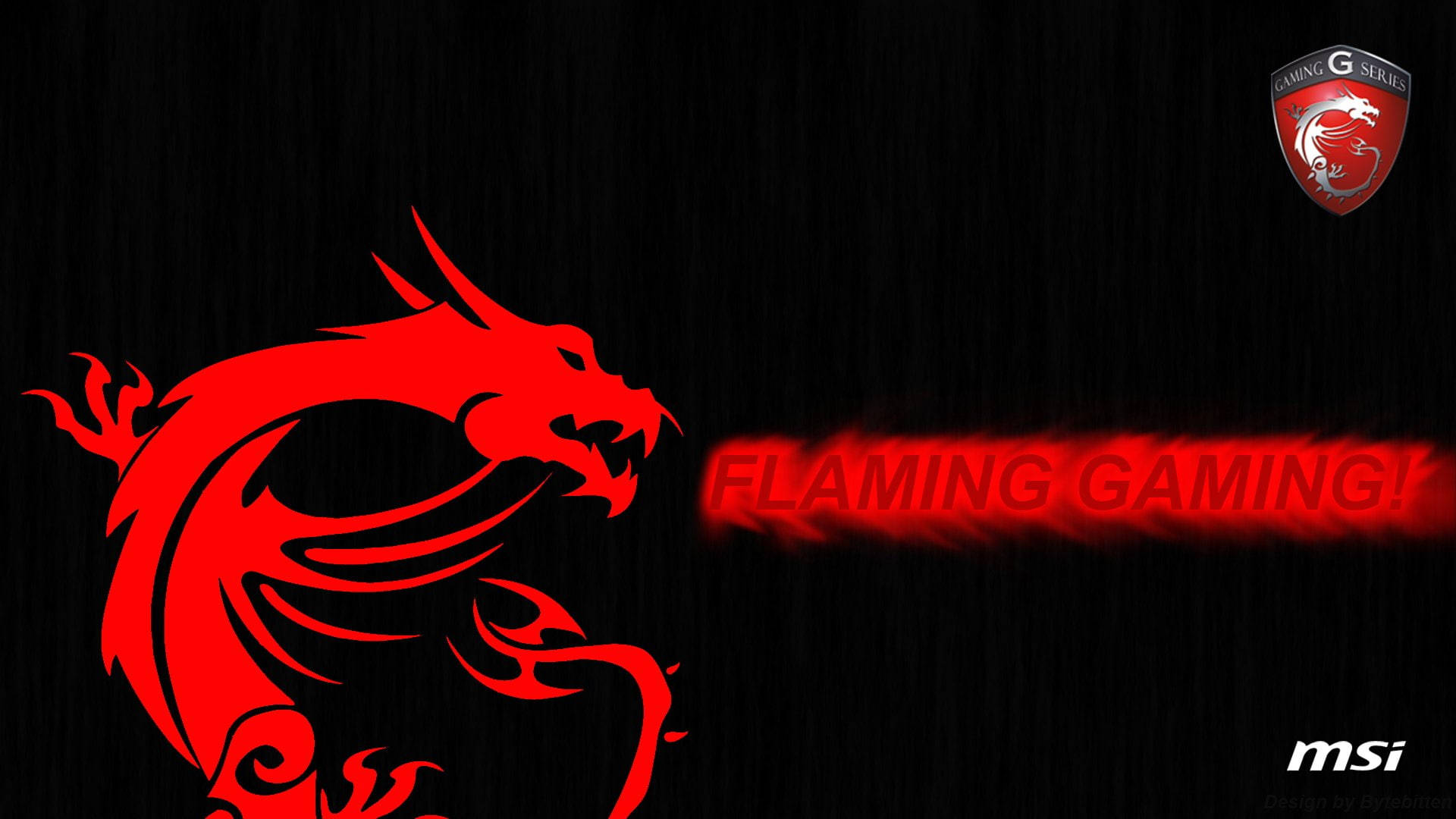 Msi Dragon Flaming Gaming Laptop Logo Wallpaper