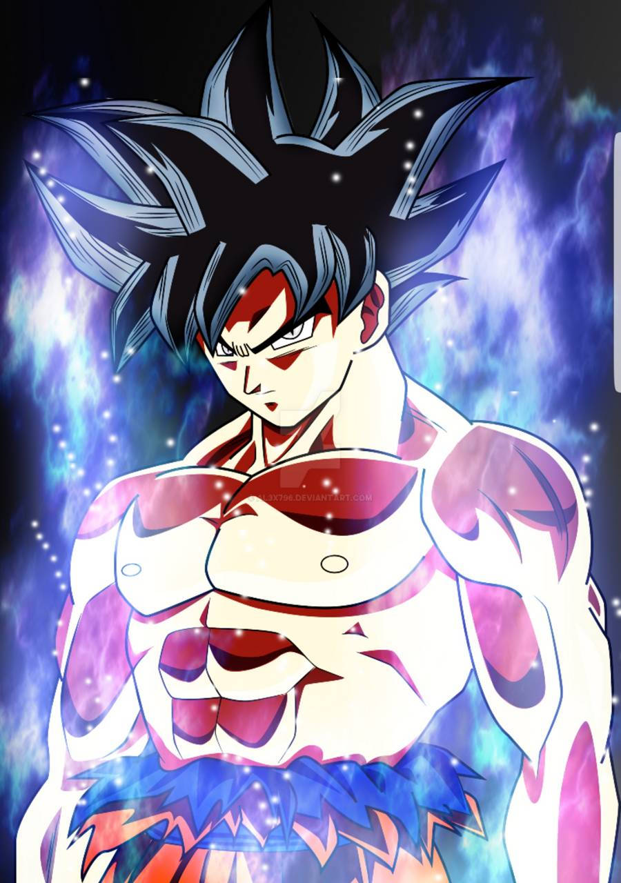 Muscular Goku Ultra Instinct Wallpaper