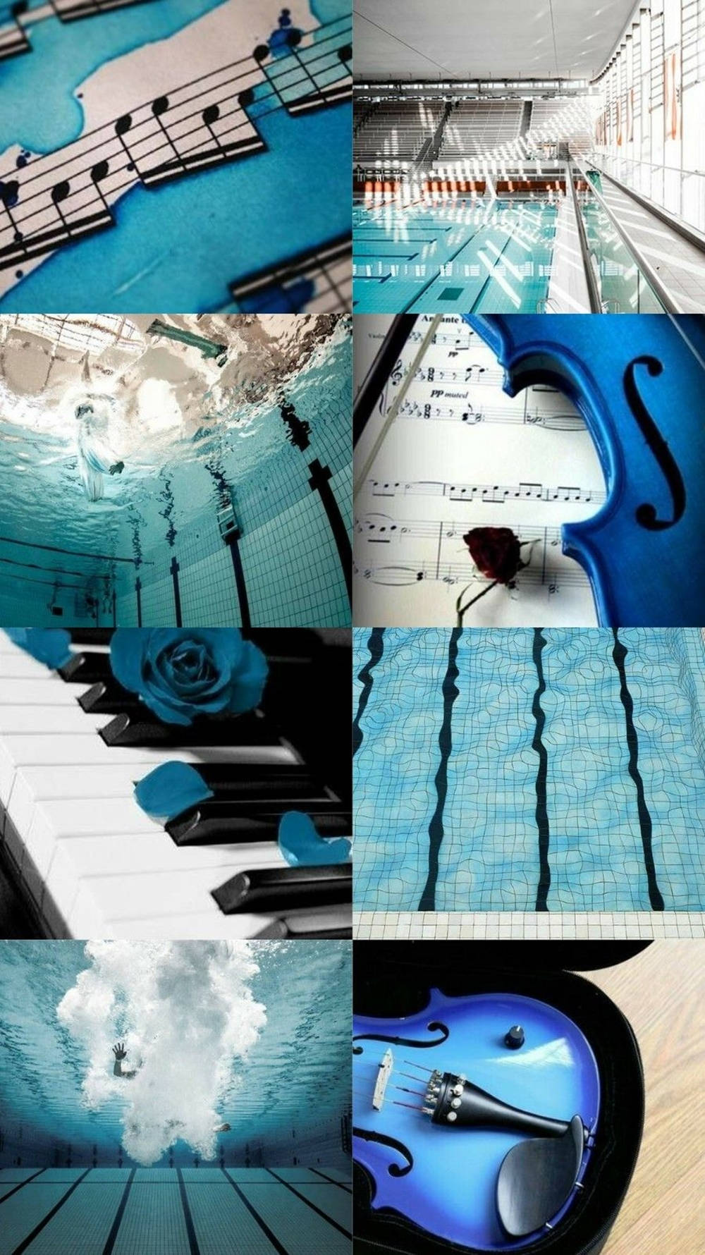 Musical Polyptych Keyboard Aesthetic Wallpaper