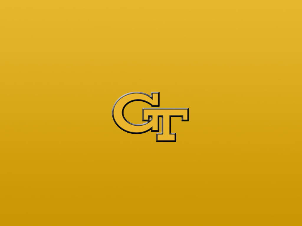 Mustard Georgia Tech Initials Wallpaper