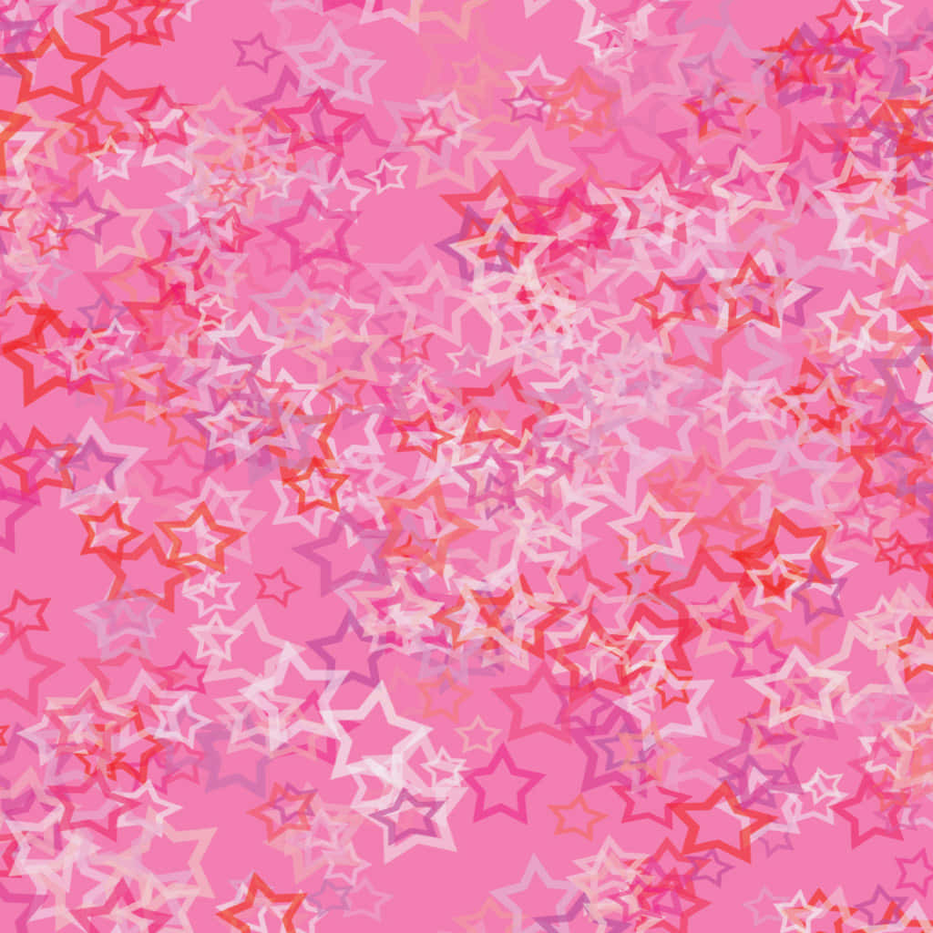 Mystical Pink Starry Night Wallpaper