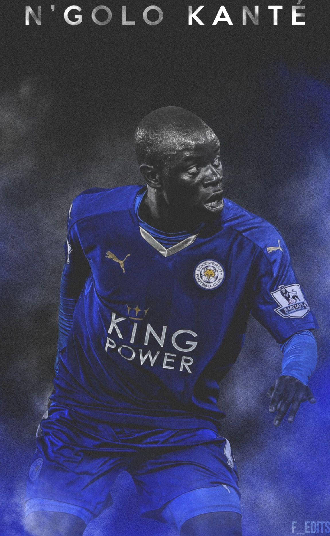 N'golo Kante With Blue Smoke Wallpaper