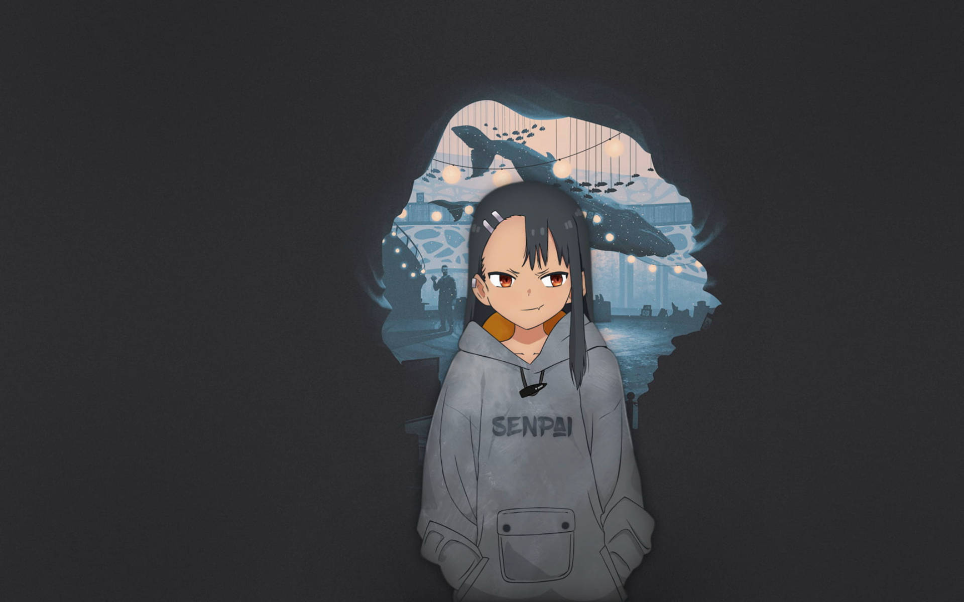 Download free Nagatoro Gray Hoodie Senpai Wallpaper - MrWallpaper.com