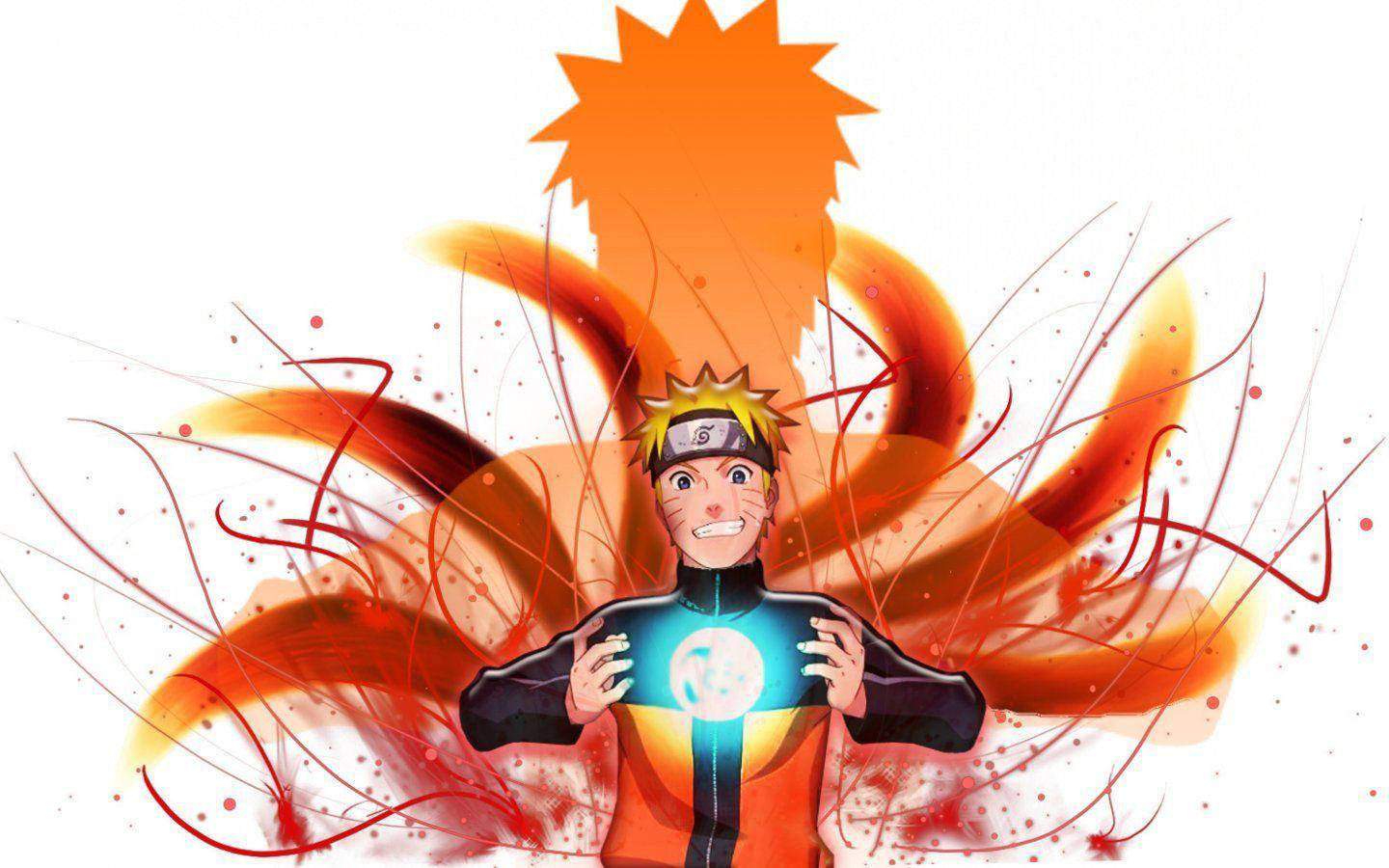 Naruto 3d Kyuubi Form Rasengan Wallpaper