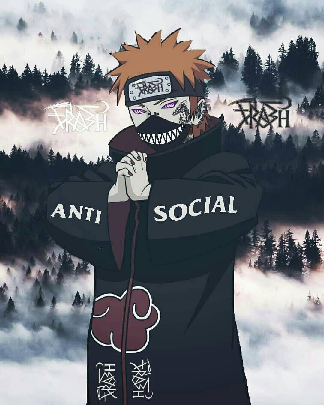 Naruto Anti Social Aesthetic Wallpaper