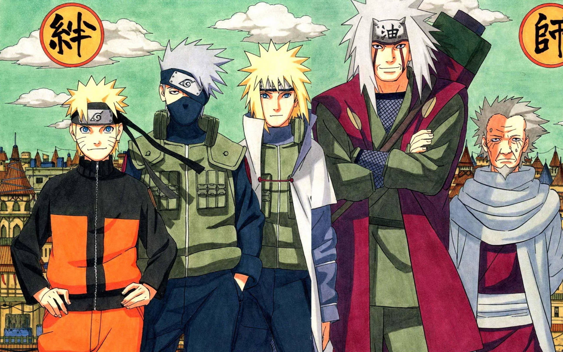 Download free Naruto Characters Konoha Village Wallpaper - MrWallpaper.com