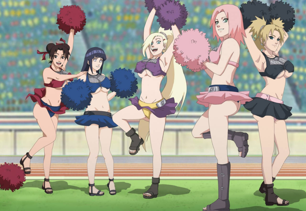 Naruto Girls As Cheerleaders Wallpaper
