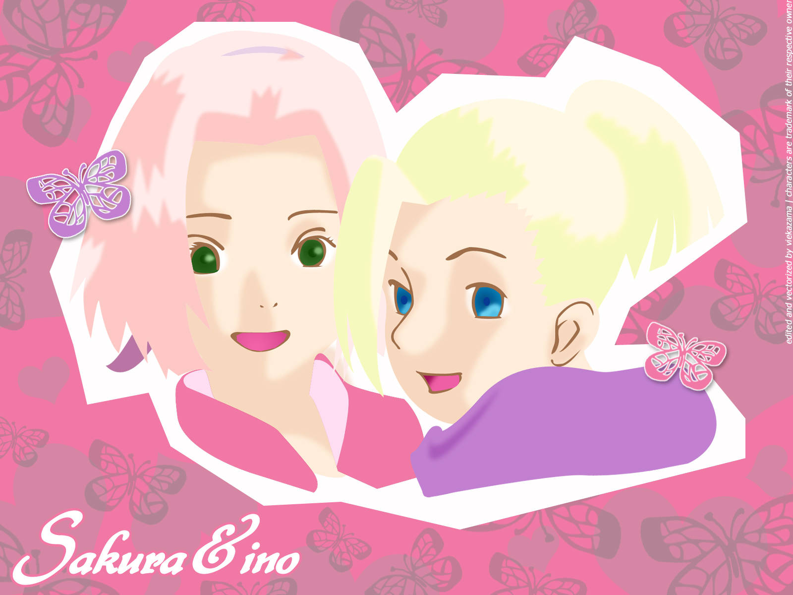 Naruto Girls Ino And Sakura Wallpaper