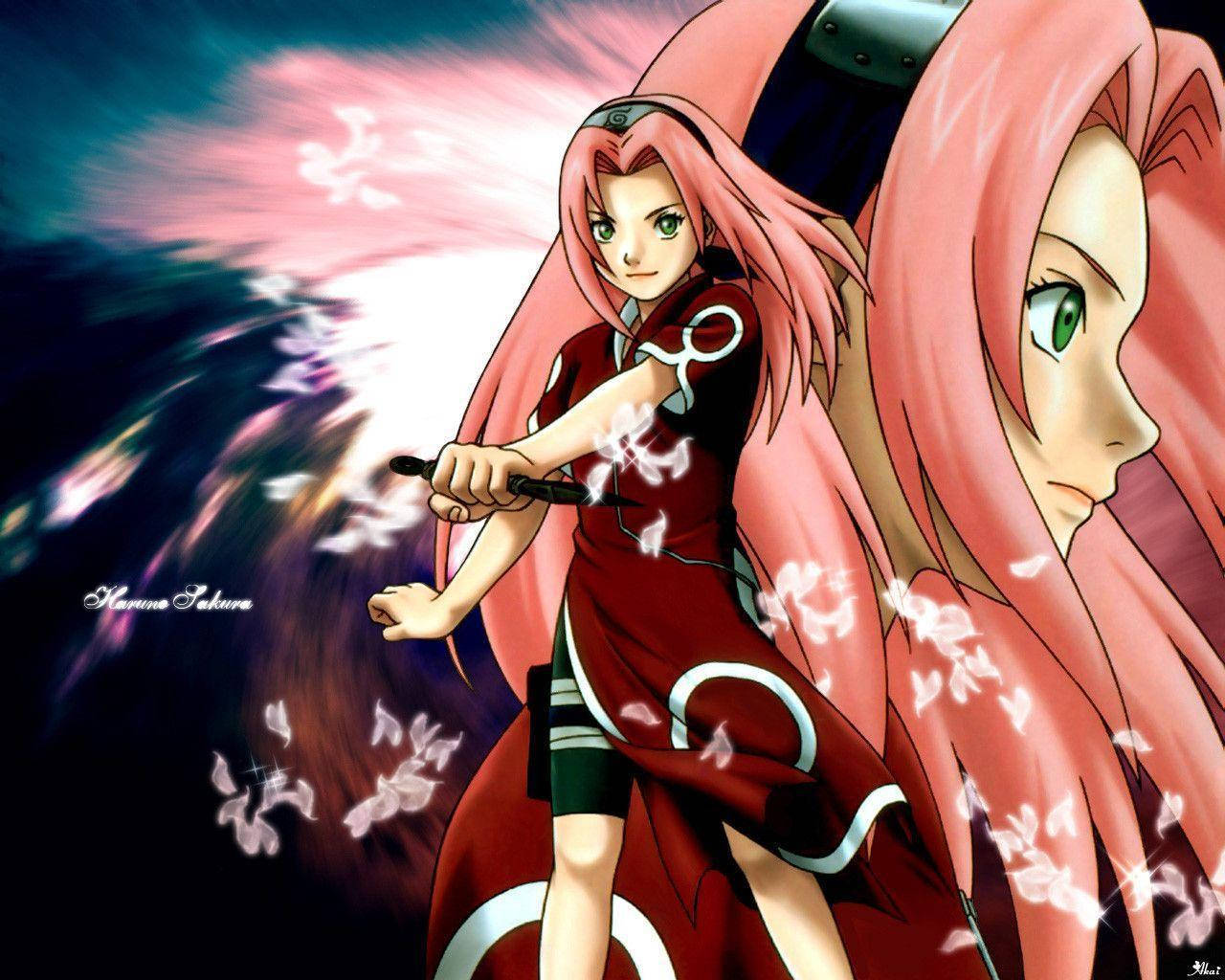 Naruto Girls Sakura Posing Wallpaper