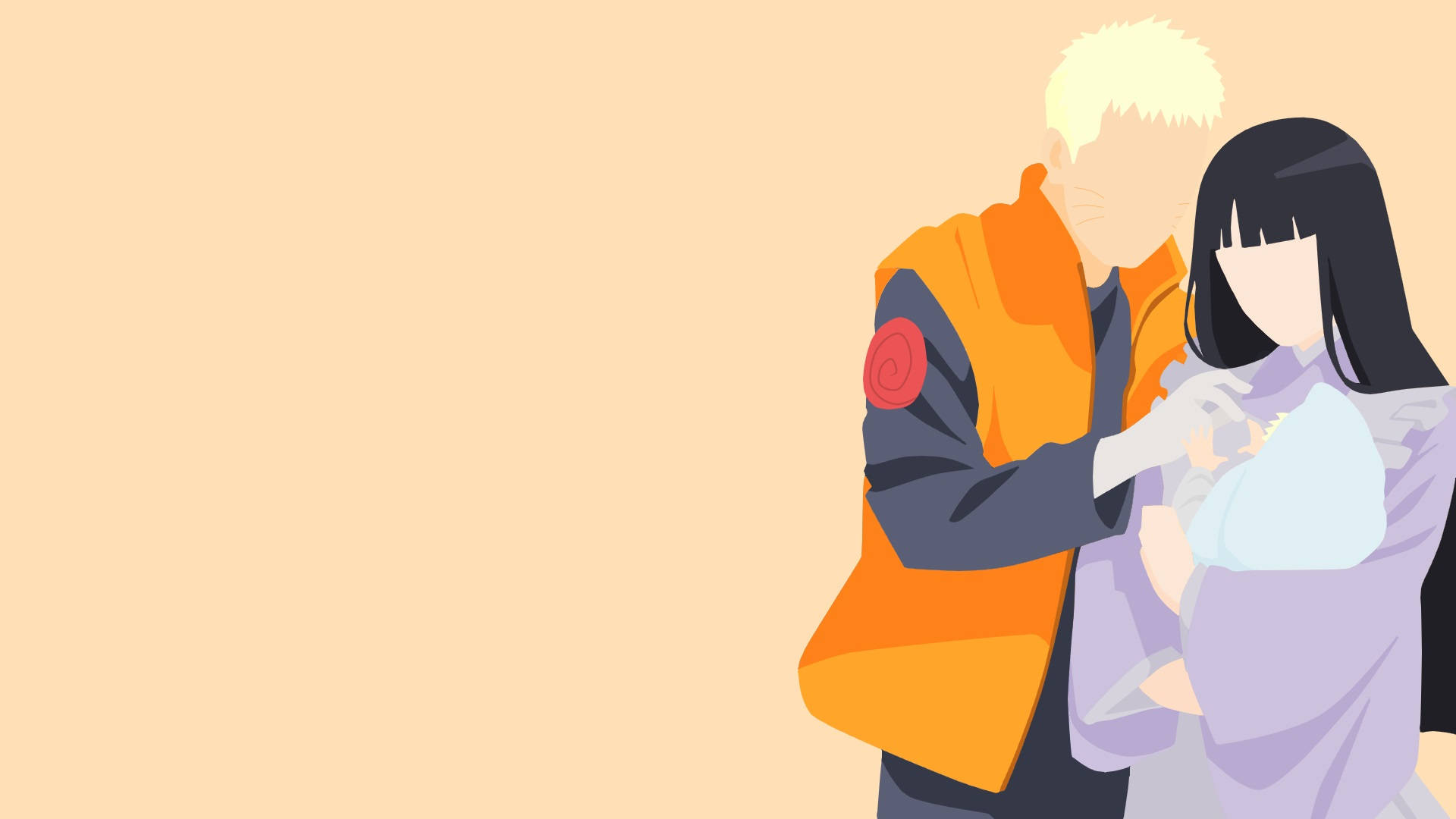 Download free Naruto, Hinata And Boruto Minimalist Art Wallpaper -  MrWallpaper.com