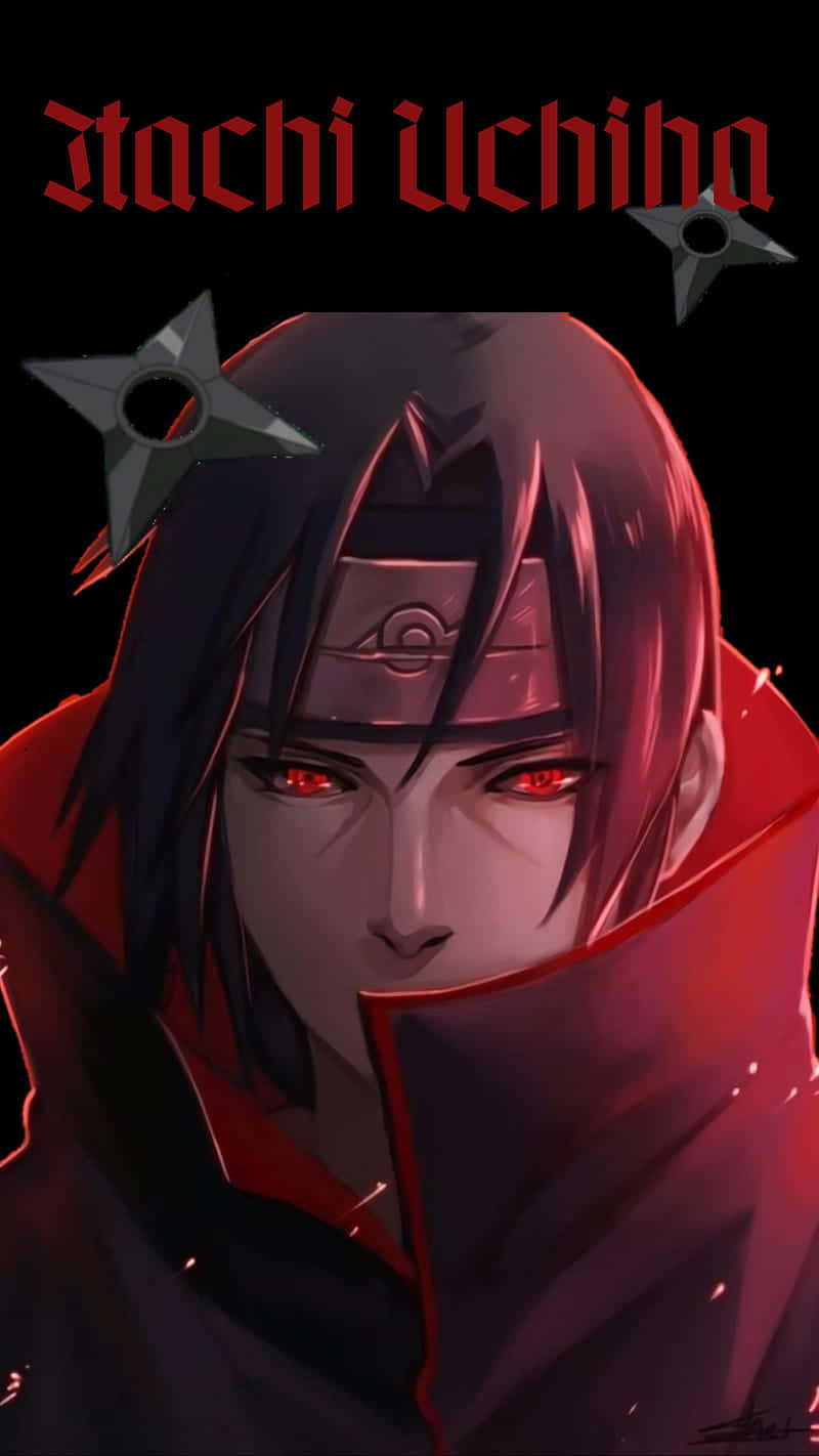 Naruto Itachi Handsome Face And Red Eyes Wallpaper