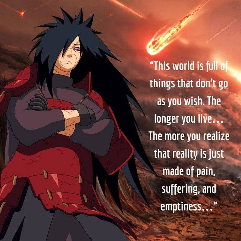Naruto Quotes Things Don't Go As You Wish Wallpaper