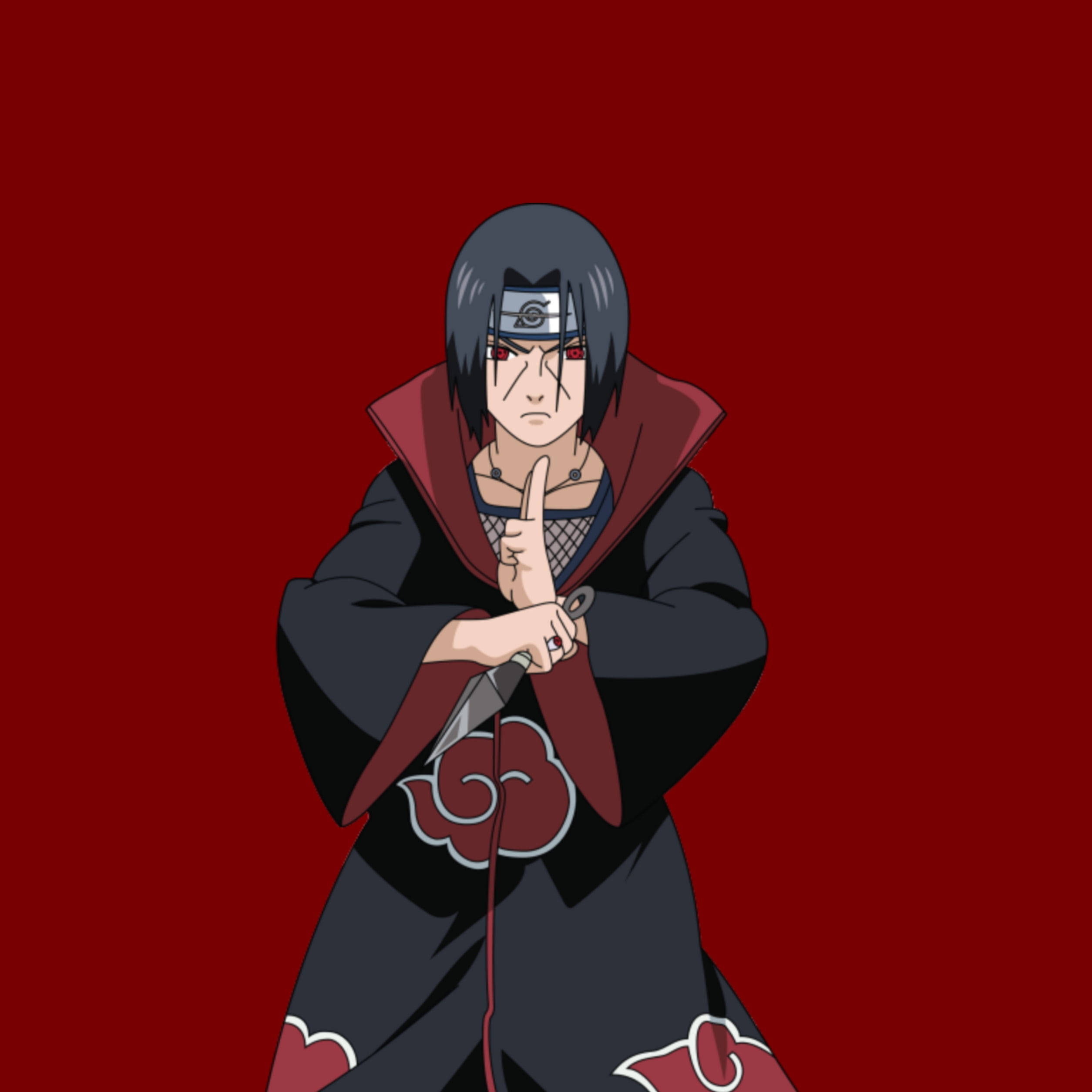 Naruto Shippudden Itachi Pfp Hand Seal Pose Wallpaper