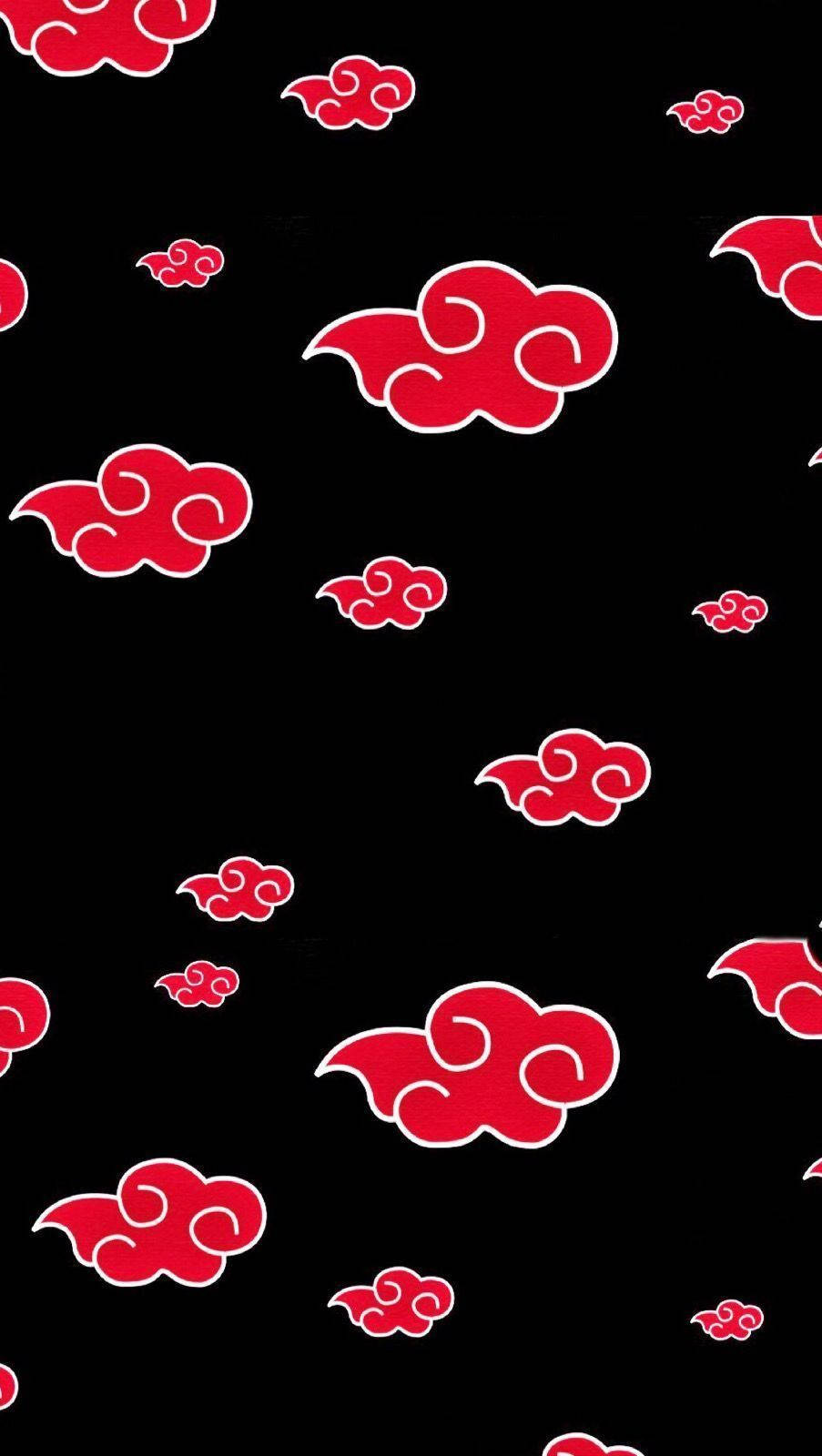 Naruto Symbol Cloud Patterns Wallpaper