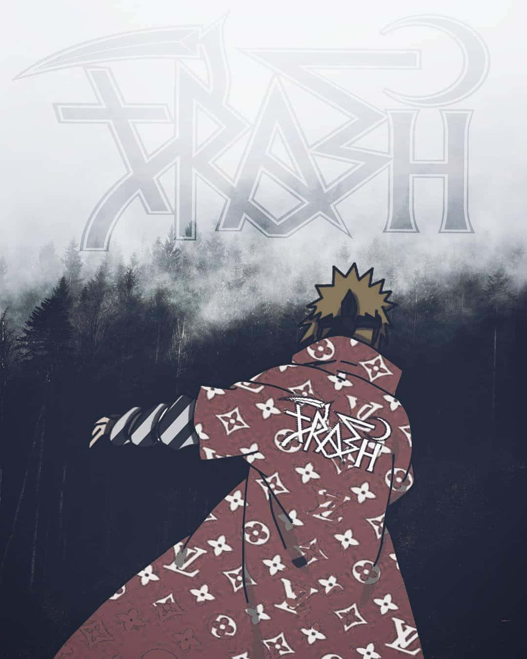 Naruto Wearing Trash Gang Jacket Wallpaper