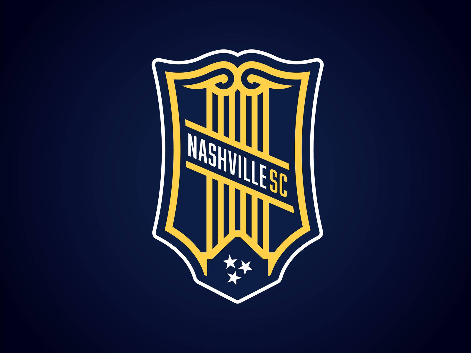 Nashville Sc Shield-shape Emblem Wallpaper