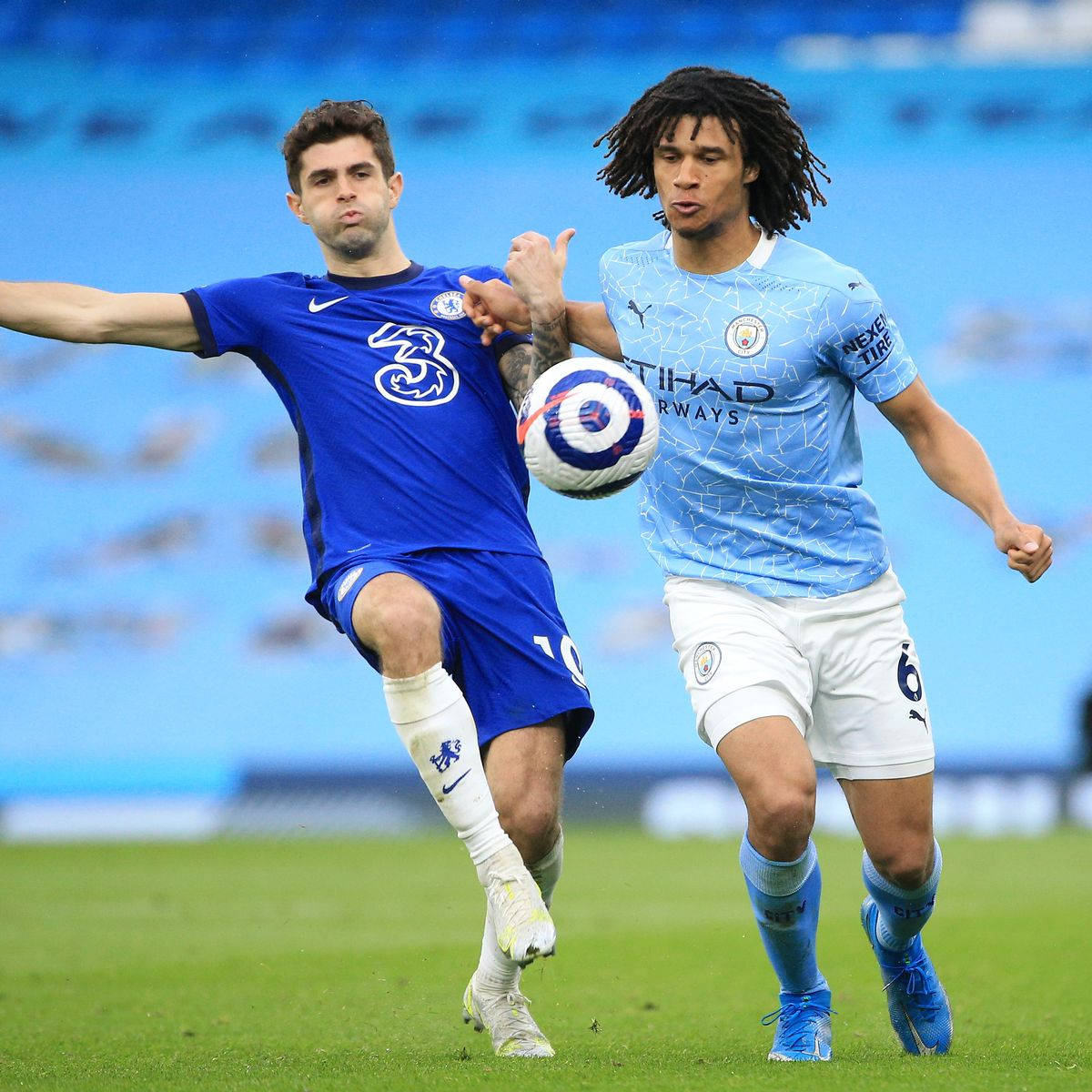 Nathan Ake Vs Football Opponent Wallpaper