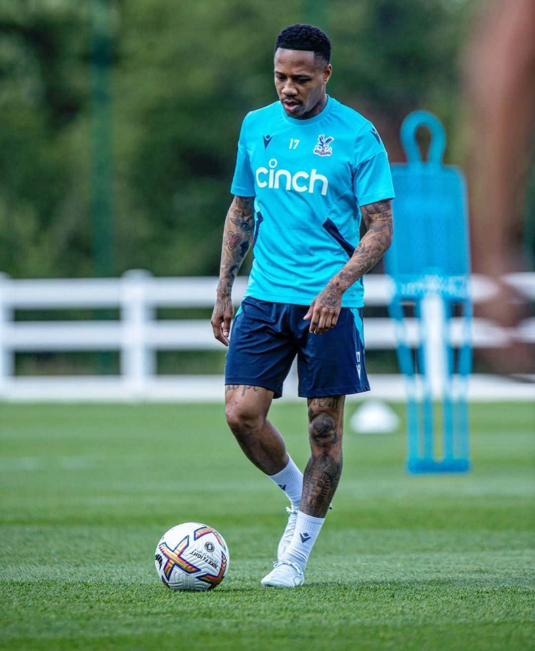 Nathaniel Clyne Blue Jersey Full Body Wallpaper