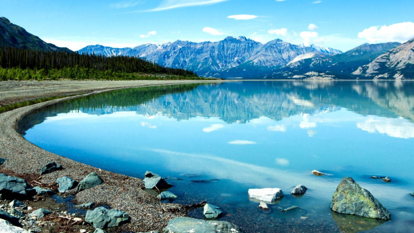 Nature Computer Kluane Lake Wallpaper