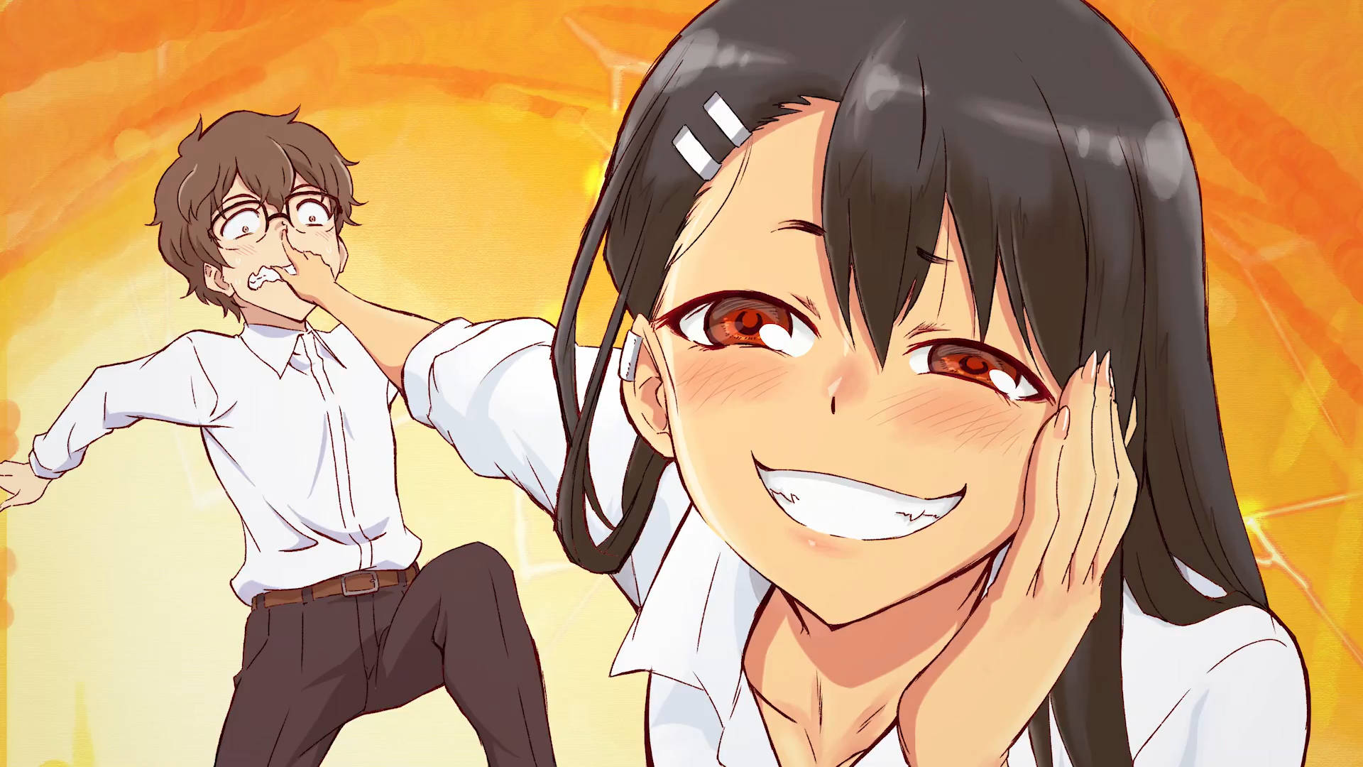 Download free Naughty Nagatoro Toying With Naoto Wallpaper - MrWallpaper.com