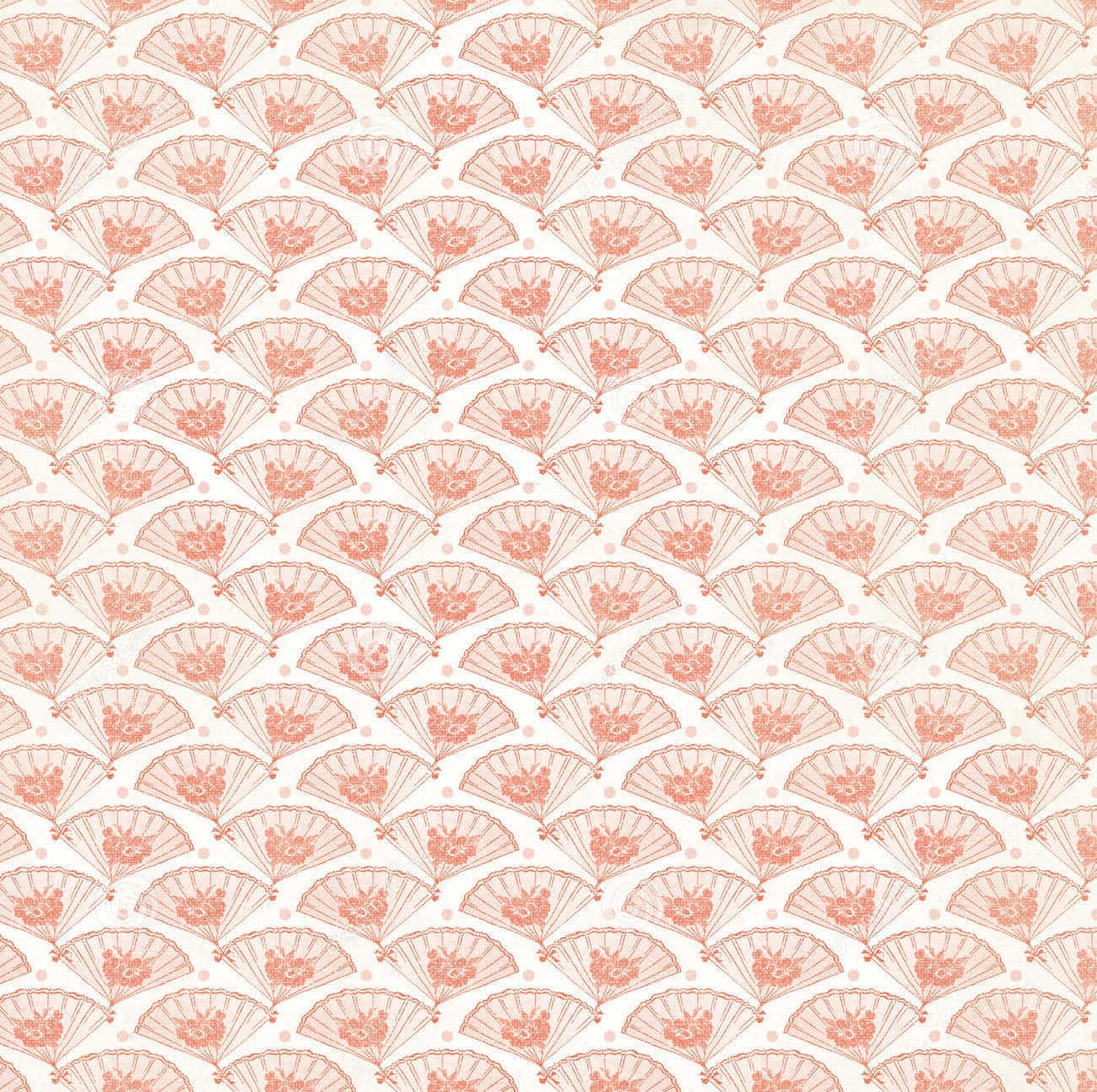 Nautical Pastel Pink Fan Wallpaper