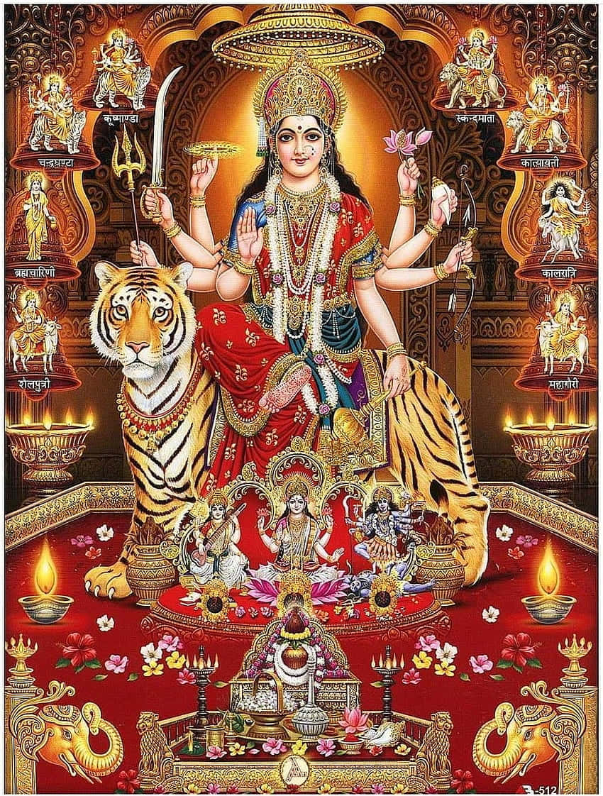 Nav Durga_ Goddess_and_ Aspects.jpg Wallpaper