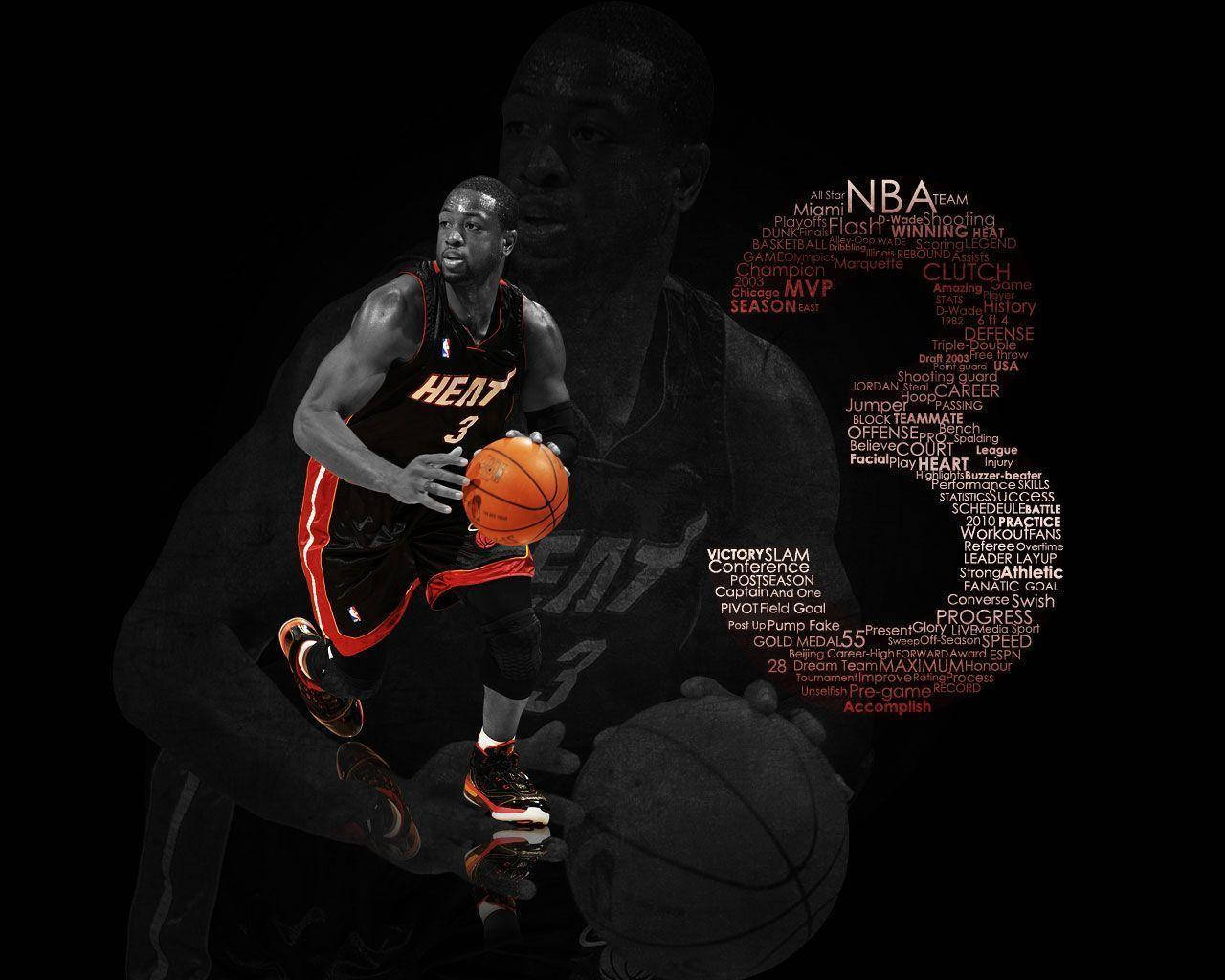 Nba Sports Athlete Dwyane Wade Hd Artwork Wallpaper