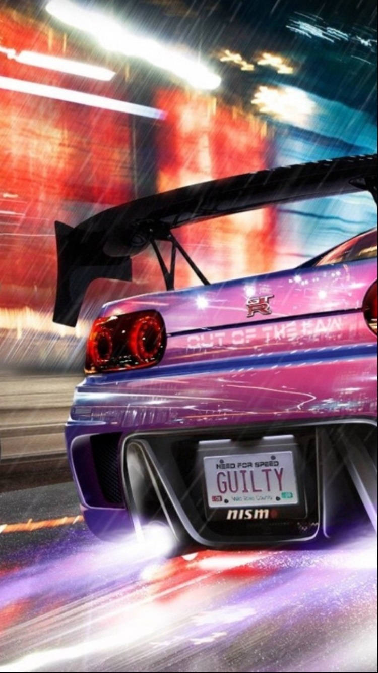 Need For Speed Guilty License Plate Iphone Wallpaper