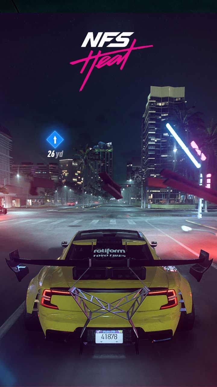 Need For Speed Heat Sports Car Iphone Wallpaper