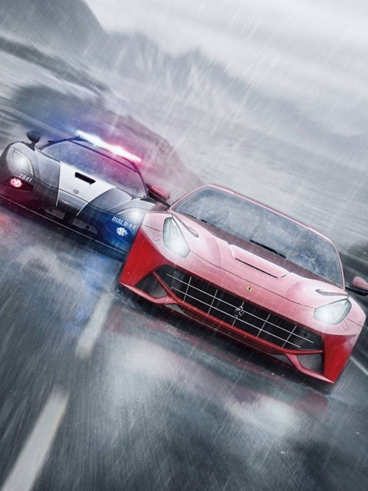 Need For Speed Police Car Chase Iphone Wallpaper