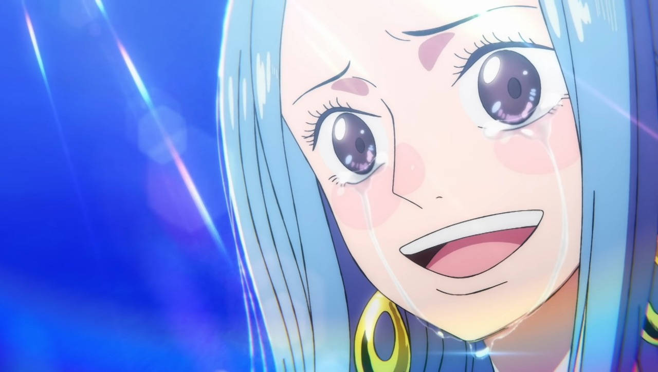 Nefertari Vivi Crying Happily Wallpaper