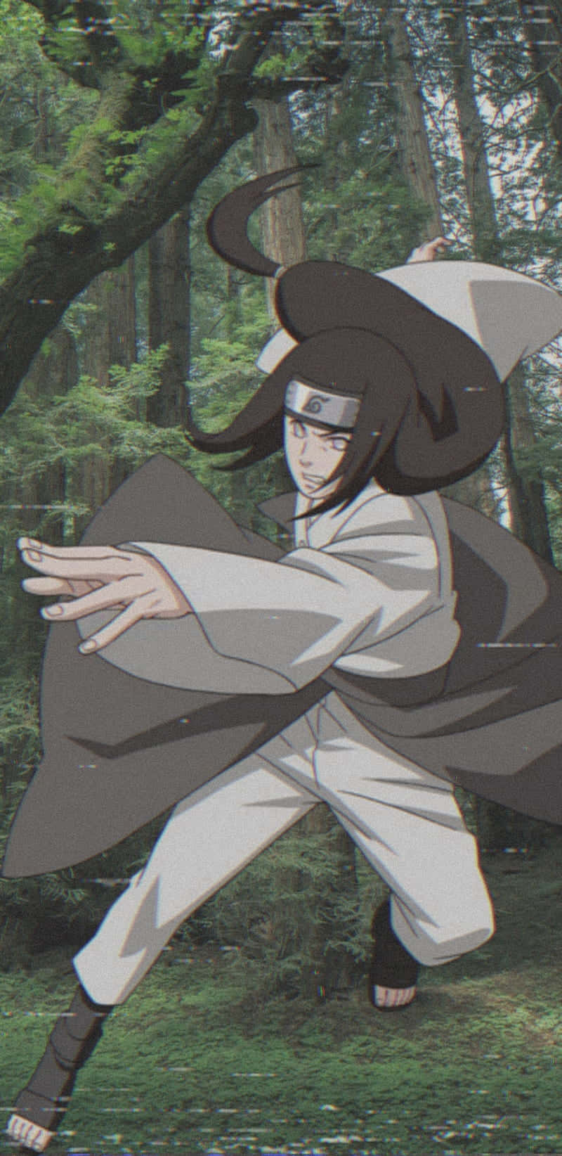 Neji Hyuga Vintage Anime Aesthetic Wallpaper