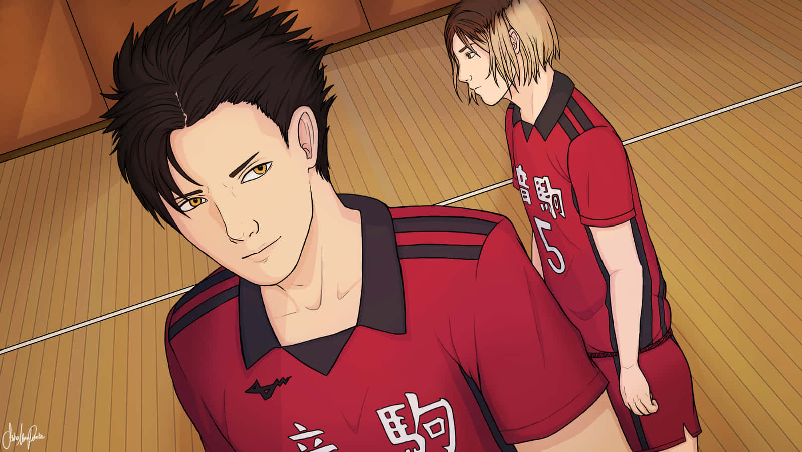 Nekoma’s High School Volleyball Team Wallpaper